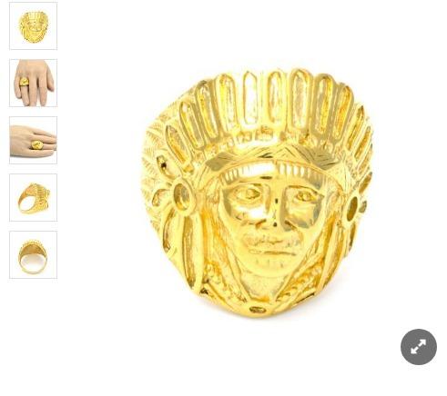 Gold filled Indian Face Ring
