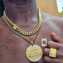 12mm 14k gold plated Miami Cuban link chain,6mm 22 inch 14kt miami Cuban link chain and ring