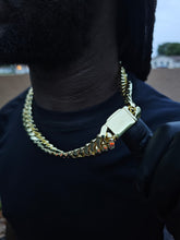 Big BoY 📷📹 16mm Miami Cuban Link 14k High Quality Gold Plated Miami Cuban Link Chain And Bracelet Cz diamond lock