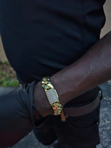 Big BoY 📷📹 16mm Miami Cuban Link 14k High Quality Gold Plated Miami Cuban Link Chain And Bracelet Cz diamond lock