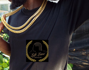 Double down #2 without the bracelet 18k gold plated Miami Cuban link chain