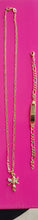 18k Gold Filled Unisex Angel Full Set Chain and Bracelet