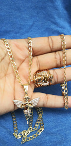 14kt Gold filled 💖📿Necklace, Pendant, Bracelet and ring size 9