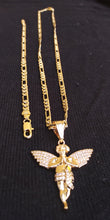 14k gold filled 5mm Angel Figaro chain and bracelet set 24inches