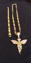 14k gold filled 5mm Angel Figaro chain and bracelet set 24inches