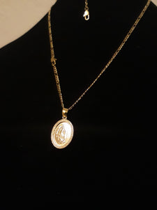 14k Gold Plated 3mm Figaro Chain Pendant and Bracelet