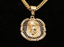 14k Gold filled Cz Diamond  Jesus pendant
