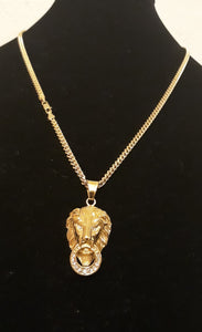 18k Gold plated Lion pendant