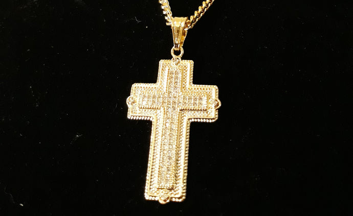 14k Gold filled Cross pendant