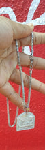 New Arrival 3mm 14k White Gold plated Franco Chain And Pendent Set