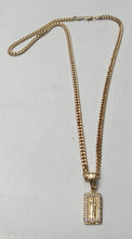 14k Gold Filled 3mm Cuban Link Chain and st jude pendant