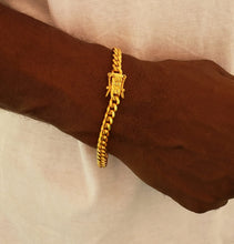 6mm 18k Gold Plated Miami Cuban Link Bracelet