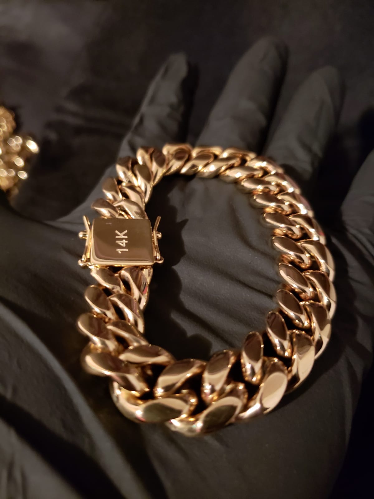 14mm 8.5” Miami Cuban Link Bracelet Fresh Off The Press (Gold 14k