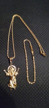 14k Rope Chain Bracelet And Pendent Set
