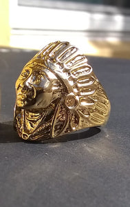 Gold filled Indian Face Ring