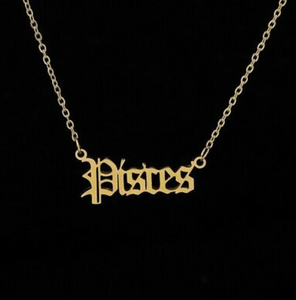 Gold Plated 1.5mm Pisces Chain